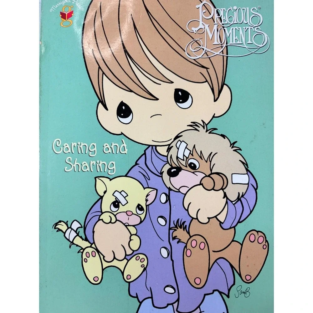 Precious Moments Caring and Sharing Coloring Book Merrigold Press Vintage 1980s